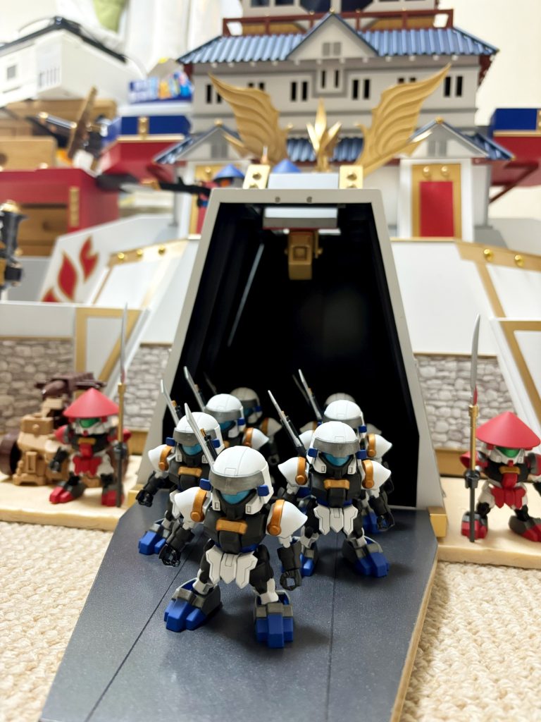 以前作成した城内警備兵も追加で5体作成し、計7体になりました！