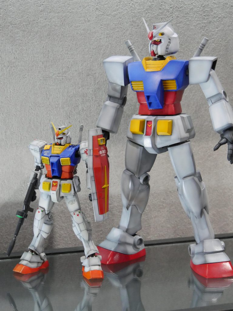 旧キット　1/60ガンダム–3枚目/制作者：材木屋の若旦那