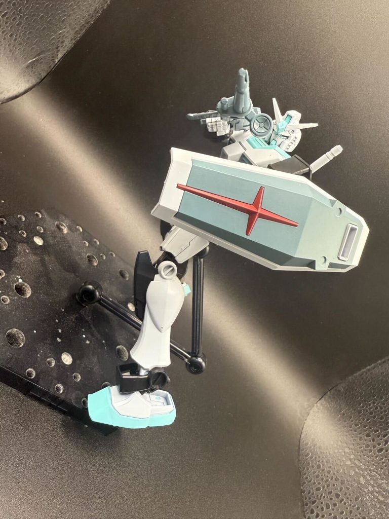 ただ塗っただけなので出来はお察しですが良いリハビリになったかも。本当はRGガンダムで作りたかったけど売ってないからね仕方ないね。