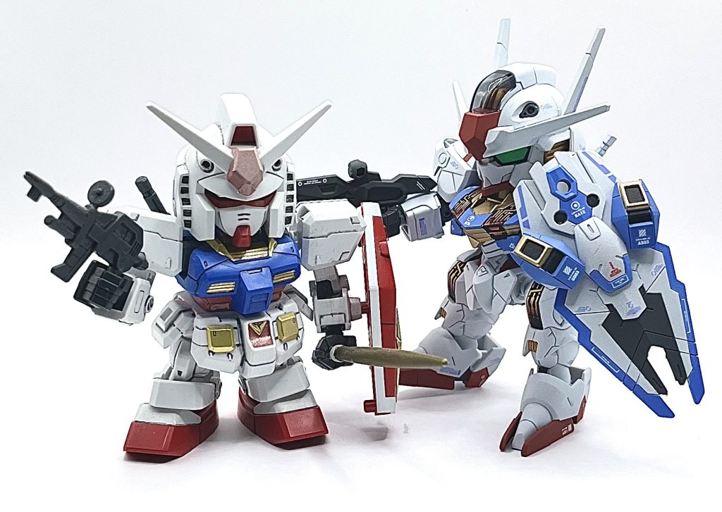 ガンダム、脚が短い。