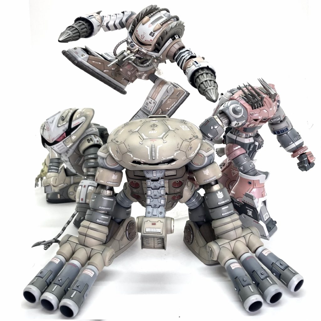 配置変えました。ジュアッグさんが前面だと重量感爆上がりですね！