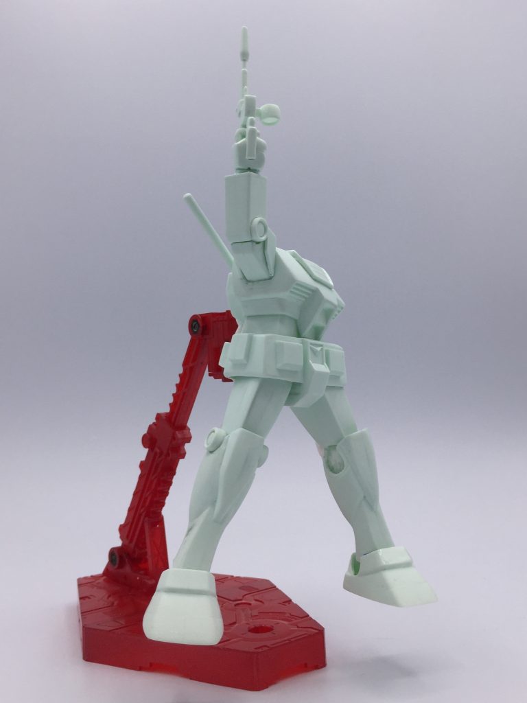 上図ポーズに加工しました。パテは一切使用せずこの形にしています。