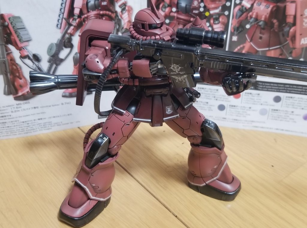 HG  Originシャアザク 赤い彗星Ver–3枚目/制作者：nabewobilly