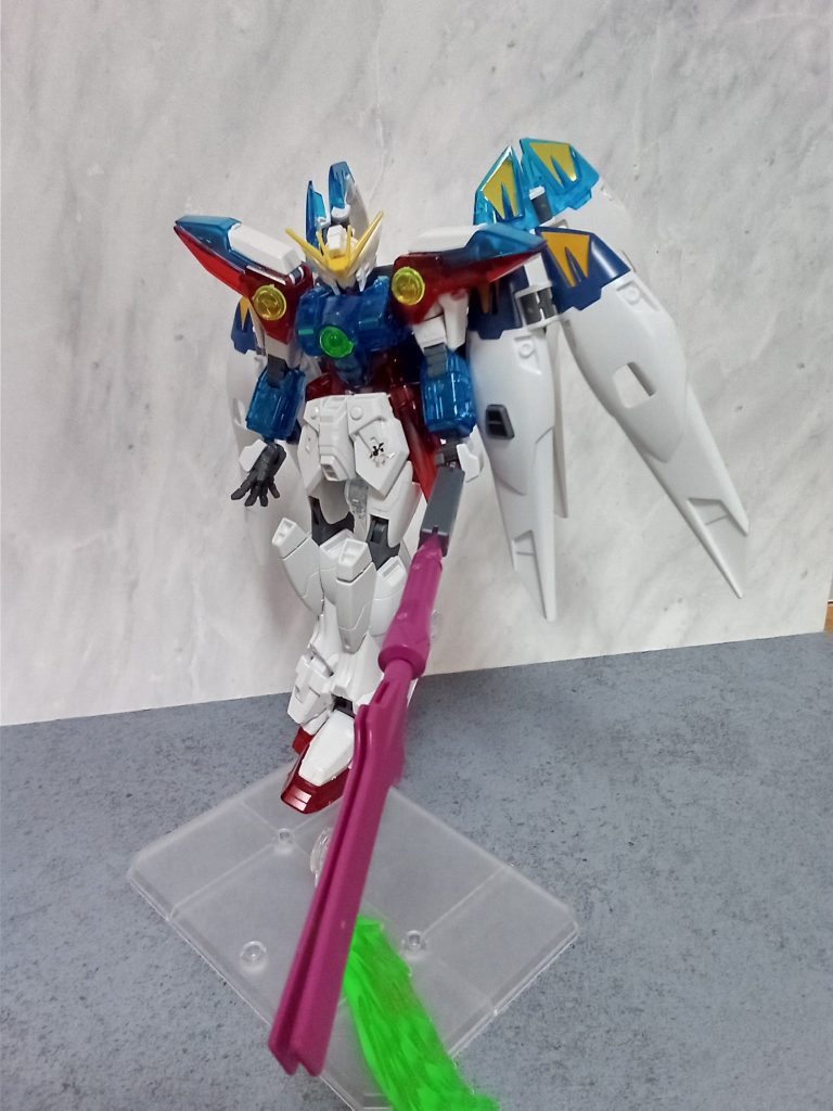 ウイングガンダムゼロの翼×2とディランザ (グエル専用機)の釜にエフェクトをつけました。