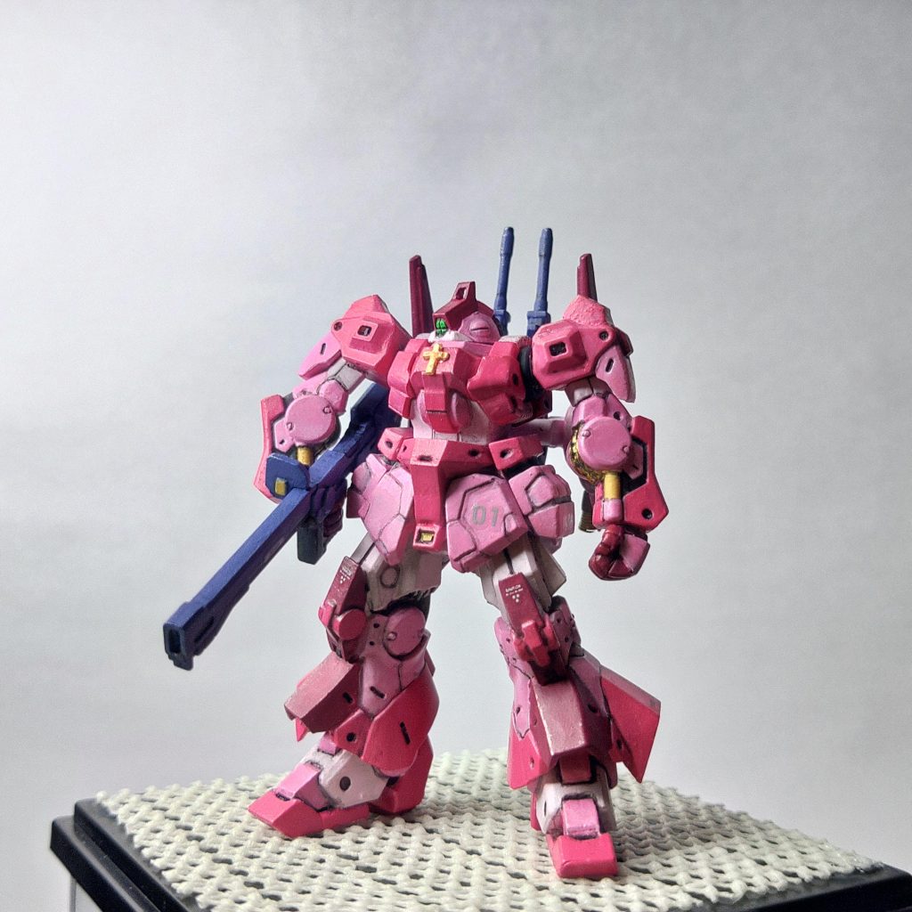 脛アーマー前部を延伸。