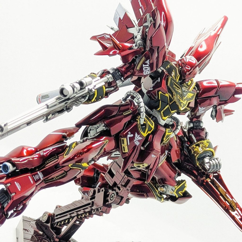 RGシナンジュ ~ver.真紅の三倍速~｜天王洲アイルさんのガンプラ作品