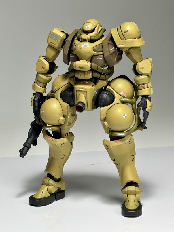 ジークアクスで赤いガンダムに撃破される、連邦に鹵獲されたザクをGQザクで自作してみました。