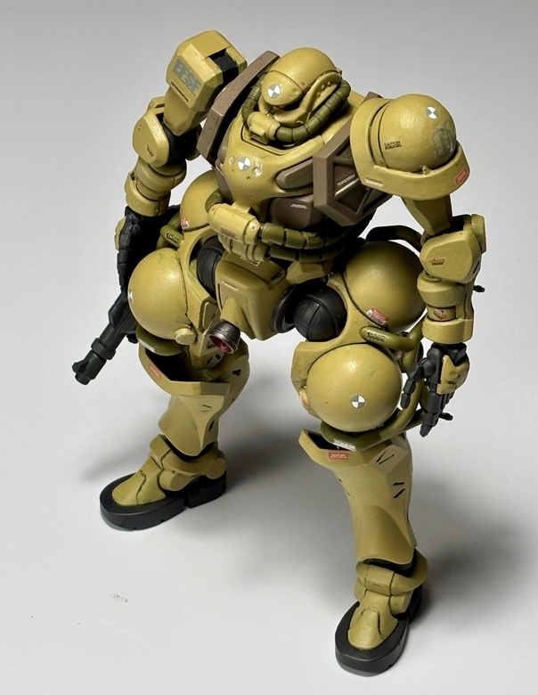 GQザクで自作した、「ザク(GQ)連邦鹵獲機」風、でした。