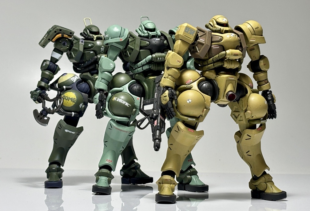 この一週間で作った3機でパシャリ。