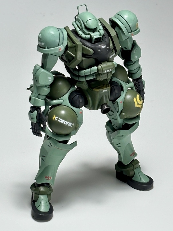 GQザクで自作した、「民間ザク(GQ)」風、でした。