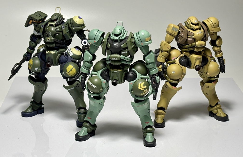 この一週間で作った3機でパシャリ。