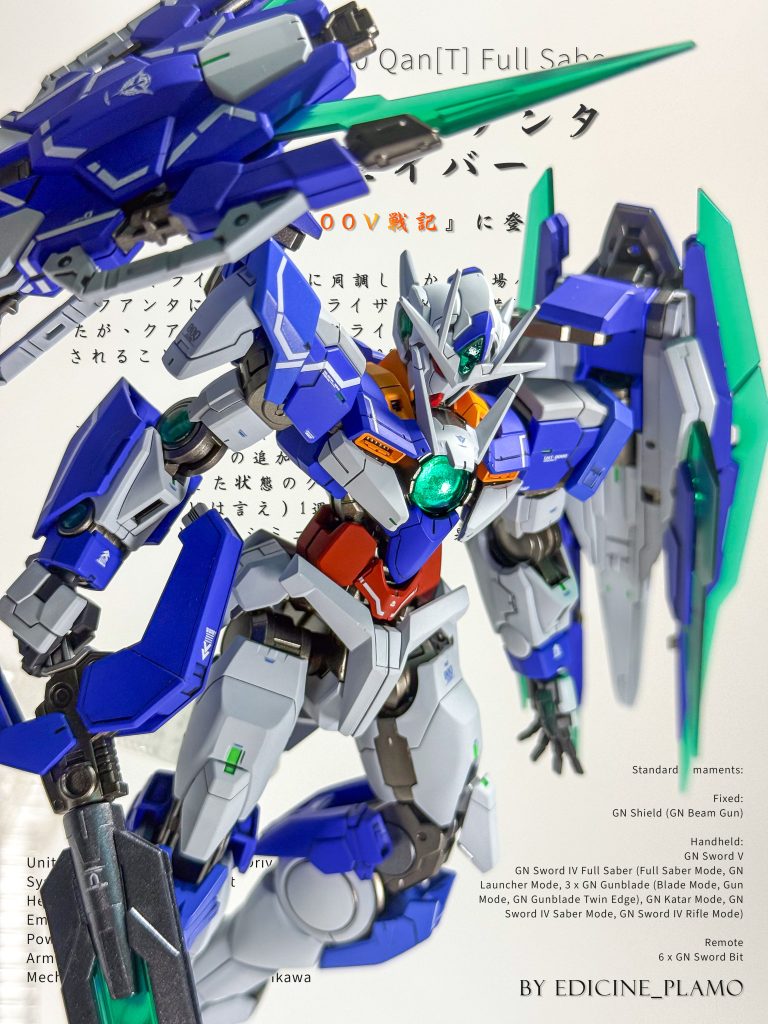 RG 1/144 ダブルオー クアンタ フルセイバー 全塗装完成品