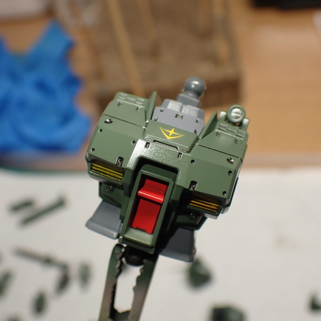 ディテール細かい。ダクト部？はイエローで塗り分け