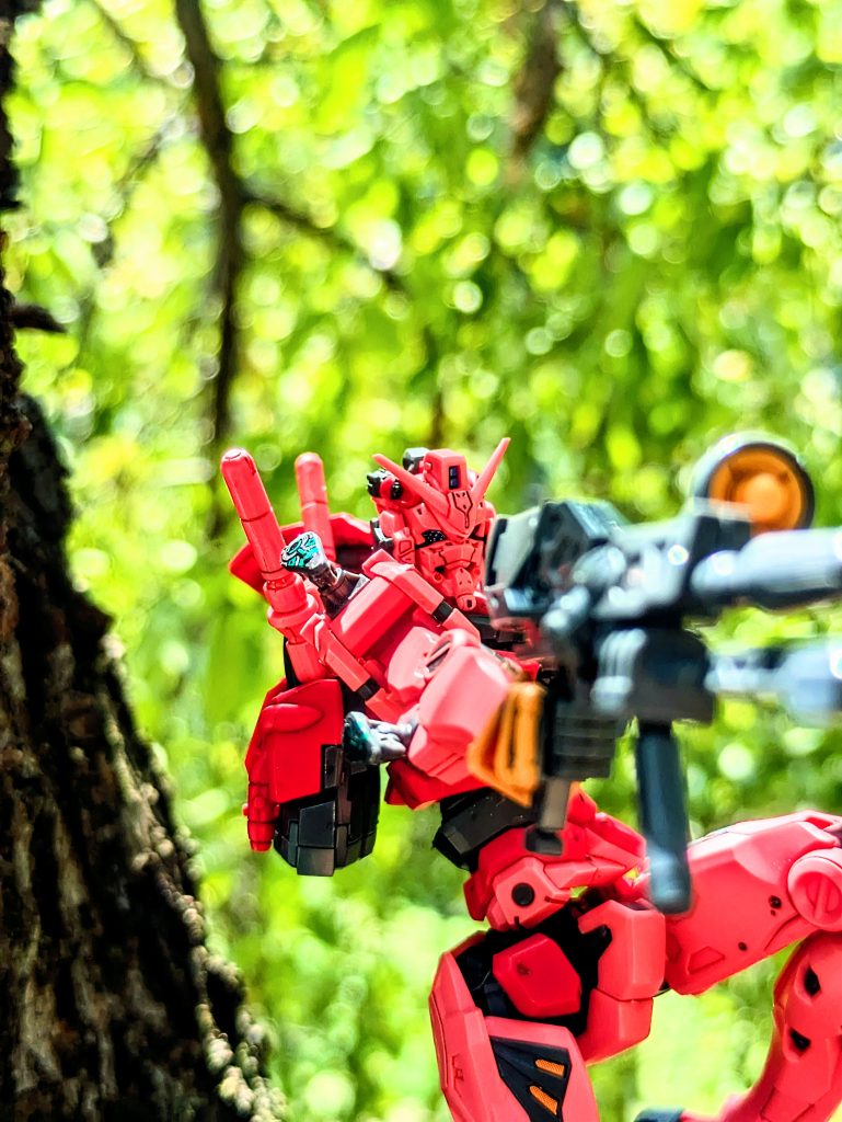 赤いガンダム（屋外撮影）