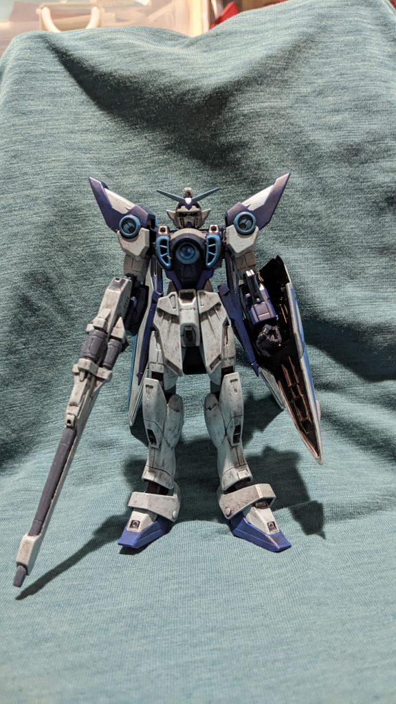 最近発売されたangelaのアルバム「 ANSWER」のなかに「JustCommunication」のカバー曲が収録されてたので、angelaのイメージ「青色系」のみを使ってドライブラシ塗装しました。※「明日へのブリリアントロード」や「 Fly me tothe Sky」など「青」とか「空」とかのワードが歌詞に多い(と個人的に思ってる)