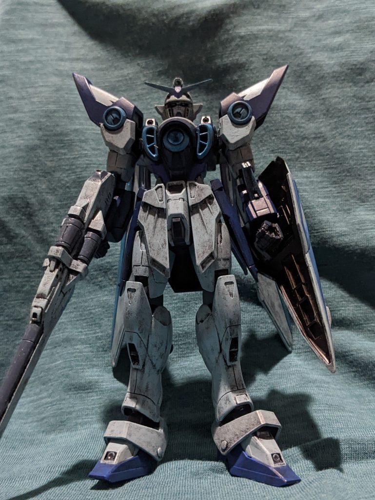 最近発売されたangelaのアルバム「 ANSWER」のなかに「JustCommunication」のカバー曲が収録されてたので、angelaのイメージ「青色系」のみを使ってドライブラシ塗装しました。※「明日へのブリリアントロード」や「 Fly me tothe Sky」など「青」とか「空」とかのワードが歌詞に多い(と個人的に思ってる)