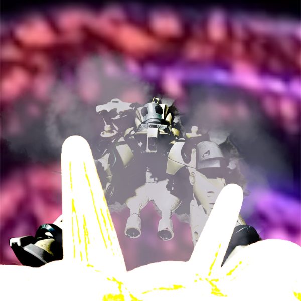 ・・・・こんな旧式ごときに・・・たとえ旧型でも・・・女房より付き合いは長いのさ・・・・爆音と共に吹き飛ばされるR・ギャギャ。・・・もう今度こそ・・・引退だなぁ・・俺もお前も・・ネオジオンからエゥーゴ、連邦へと流れて生き抜いた一人の男の戦いの歴史が今幕を閉じた。（6枚目）