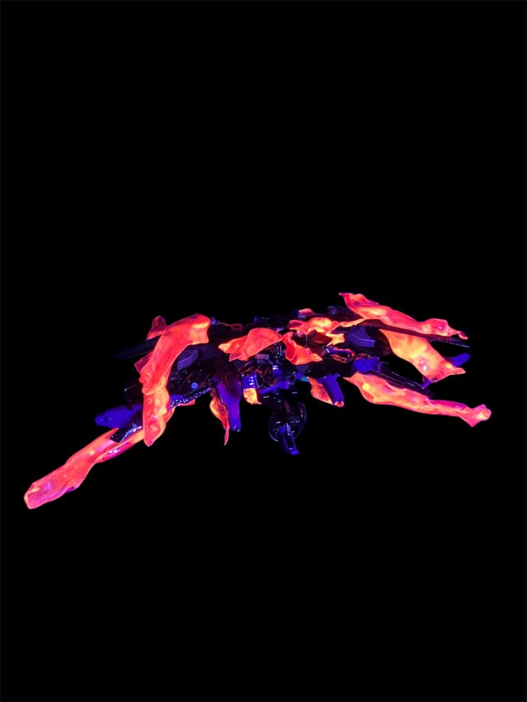 ファントムライト展開 裏面。正に「火の鳥」^_^