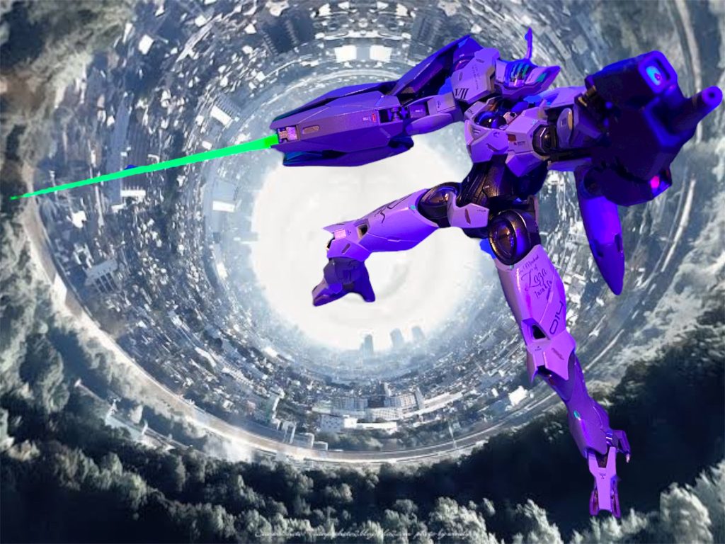 ミカエリスに装備する武装のテストヘッドとしても使用され、ビームブレイザーの連結された右腕や、大型のランスにその原型を見て取れる。