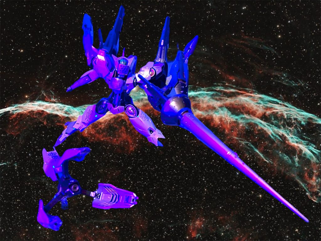 パーメットスコア上昇時には、背部大型フライトユニットを展開し、文字通り通常の機体では考えられない『殺人的』な加速力を発揮する。また、有線式であったビームブレイザーも無線誘導のガンビット化されており、単機でもより高度なオールレンジ攻撃を可能とした。  