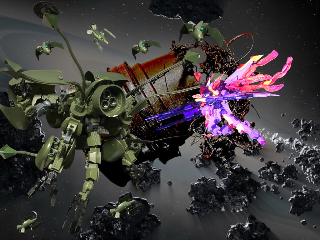 元ネタに従って、強固なiフィールドの盾と矛を持った怪物^_^果たしてどうなるか?