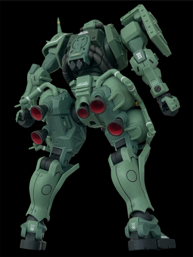 バーニアは水性塗料で適当に筆塗り