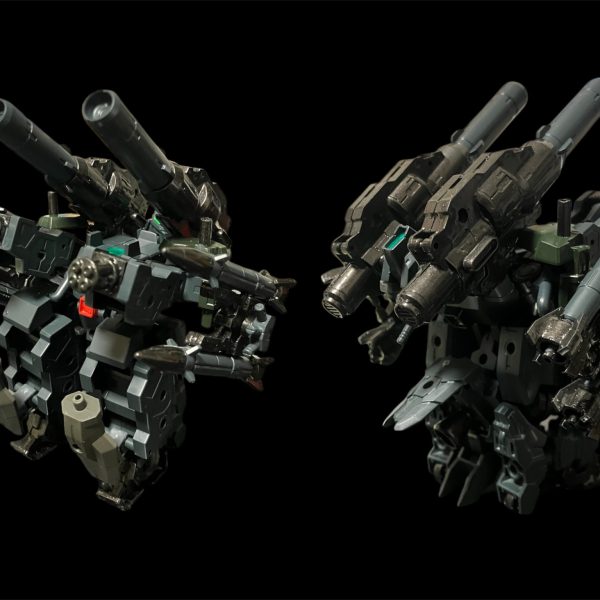 第一次ネオジオン紛争を経て、ジオンに対して優勢になった連邦。だが、それまでに消費した戦力を埋めるのは財政的にも厳しかった。それを埋めるために、主力のネモと部品の共用化を図ったMSVの1機がこの「Lキャノン・ディテクター」だ。本機はベスパ侵攻まで戦い抜き・・・最後は鉄屑として終わった。（3枚目）