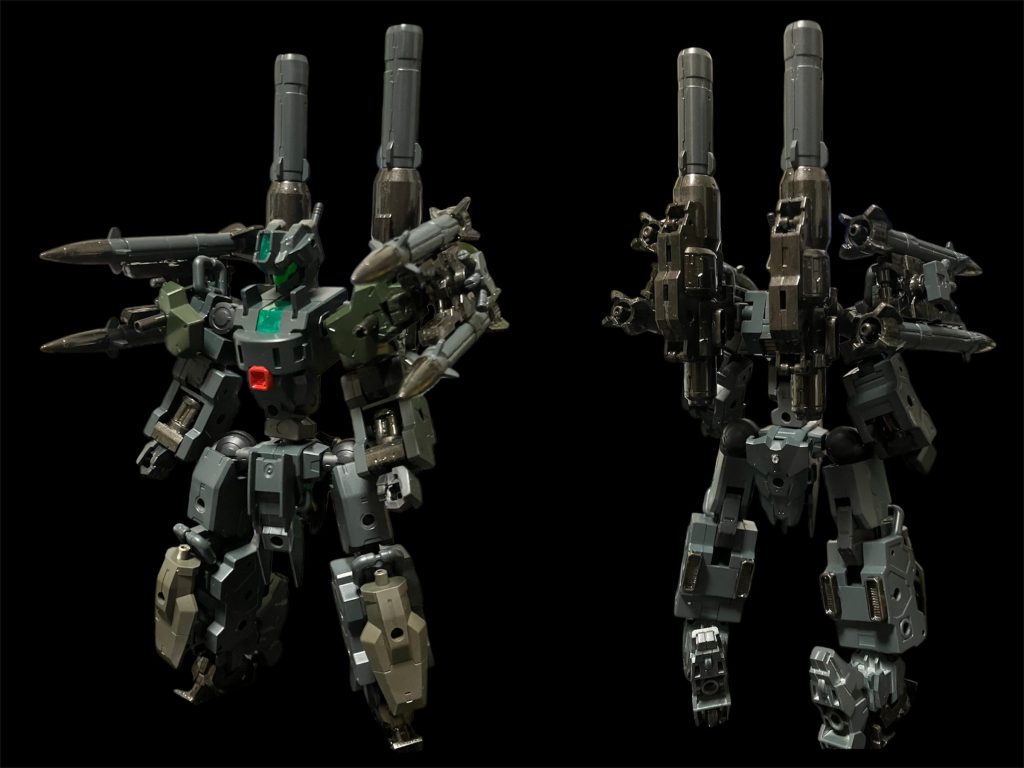 重武装^_^肩のミサイルランチャーは使い切ったらパージ^_^