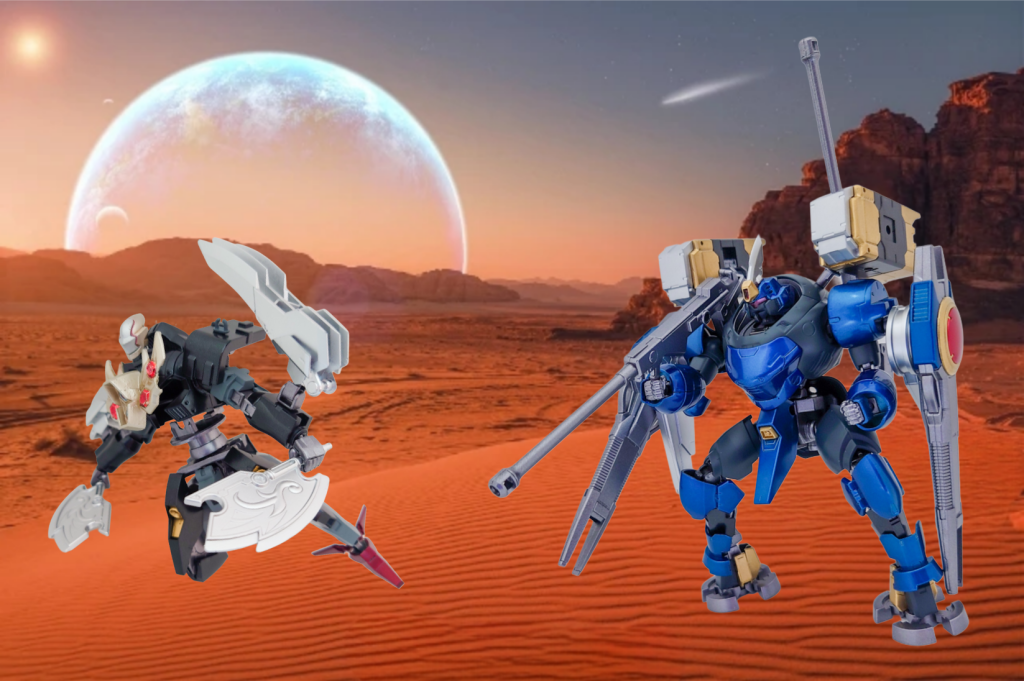 ということで、前回に引き続き異形のケモノシリーズの第38弾『ASW-G-5:ガンダムマルバス』でした。前回のビフロンスと並べて近距離攻撃と遠距離攻撃の波状攻撃をイメージしてみました。