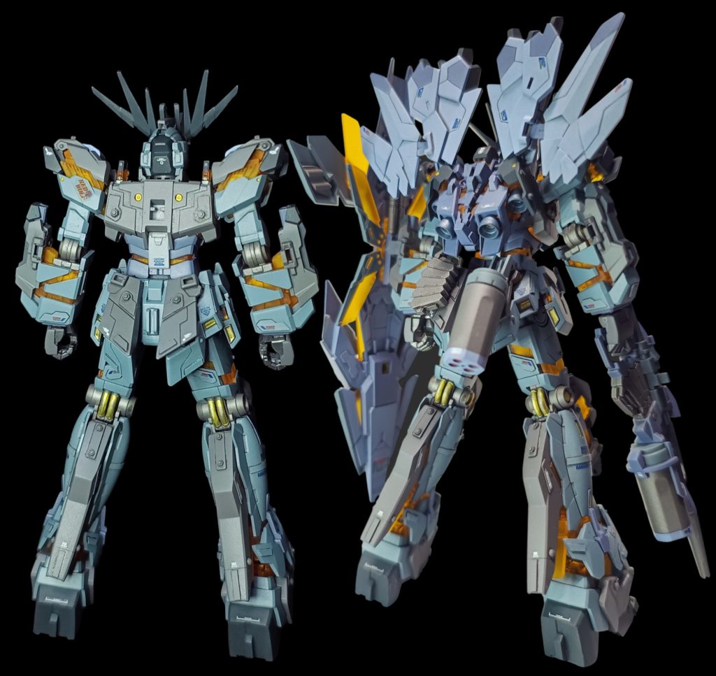 背中もディテールアップしているのですが、パーツがてんこ盛りで背中見えなくなりますね😓