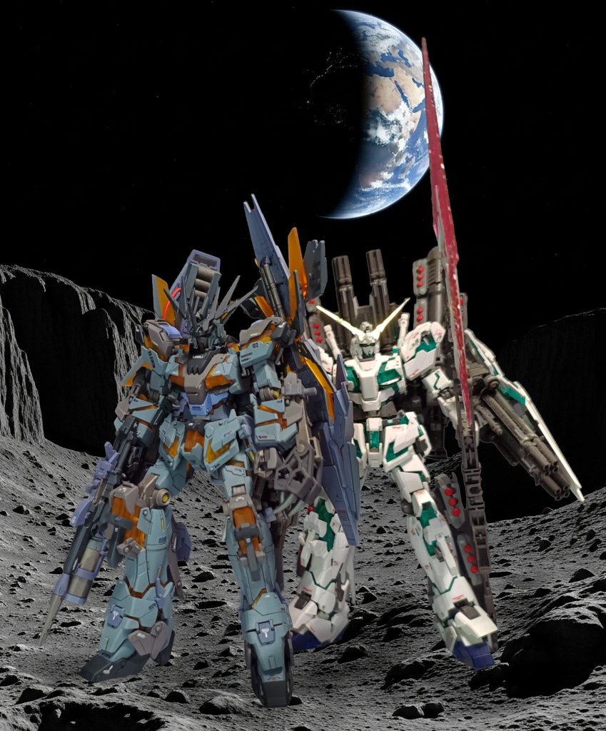 カロリー高いコンビｗいつかは、この素組みのユニコーンも改修してあげたいな