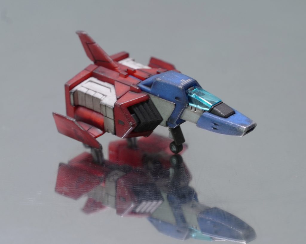 小さいコアファイターにもディティールがしっかり施されているので、ウェザリングし甲斐があります。