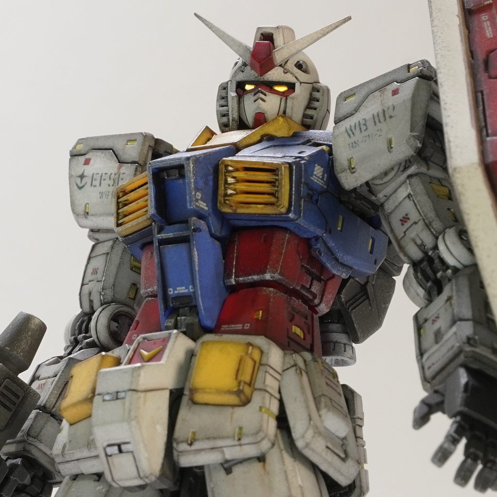 ガンダム2.0無塗装ウェザリング仕上げ