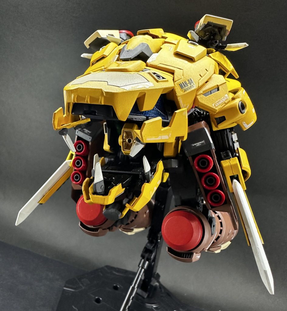 お口を可動式として開放型収束肢 (ただの牙)の調整で拡散も収束も打てる贅沢仕様。