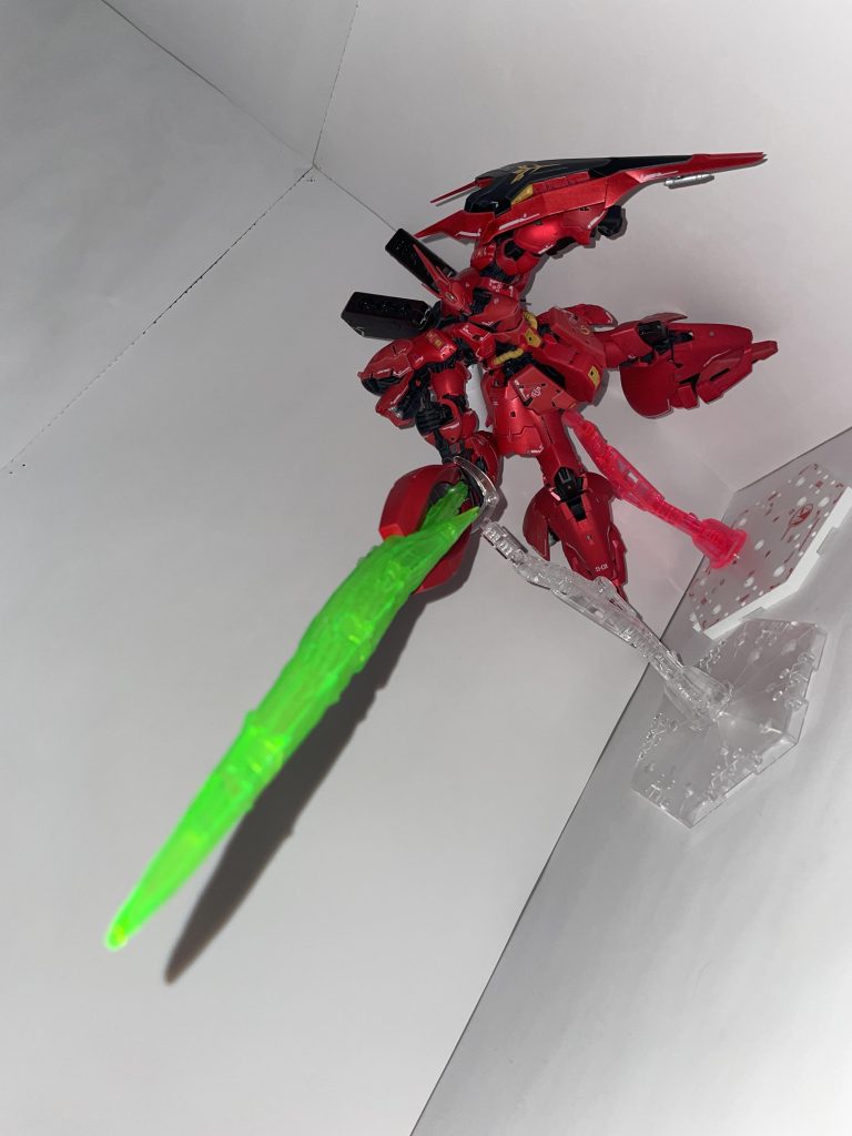 ビーム・ショット・ライフル「サザビー出ます!サザビー発進!!」の再現ビームサーベルダブル・ホーン・ファンネル①ダブル・ホーン・ファンネル②ダブル・ホーン・ファンネル③