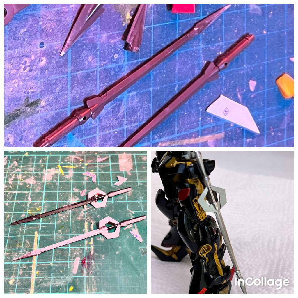 トツカノツルギもRGやメタルビルドを真似して形状を盛りました。