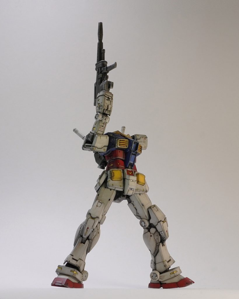 ラストシューティング。　ウェザリングだからこそやりたかったポーズです。