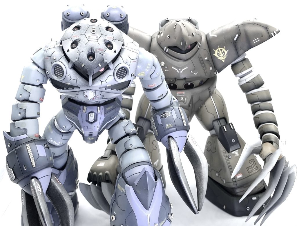 水泳部って言うと代表的なMSはこの2体なんですけど、当時ガンダムって言えば何でも売れた頃出てきたヘンテコデザインのMSV。なんか今でも愛着あります😄塗装道具も進化した昨今、旧キット作成が楽しくなりましたよね。