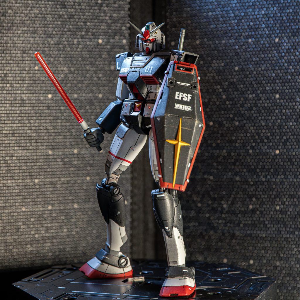 再販品旧キット 1/144 ガンダム RX-78-1 プロトタイプガンダム風カラー–2枚目/制作者：Kaki.