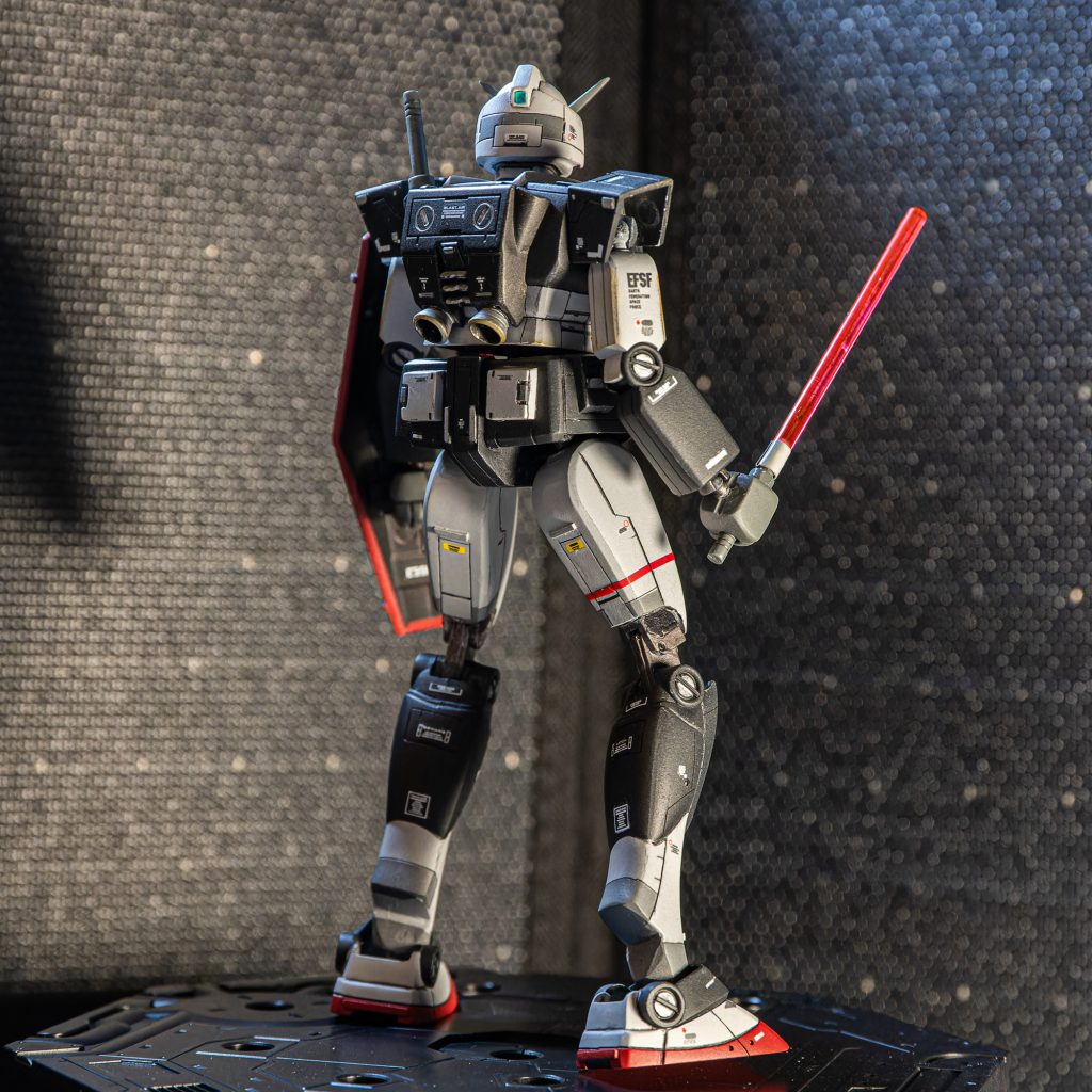 再販品旧キット 1/144 ガンダム RX-78-1 プロトタイプガンダム風カラー–5枚目/制作者：Kaki.