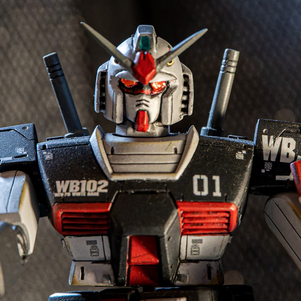 再販品旧キット 1/144 ガンダム RX-78-1 プロトタイプガンダム風カラー–8枚目/制作者：Kaki.