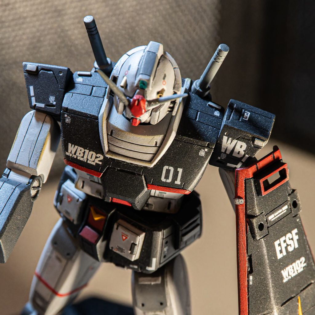 再販品旧キット 1/144 ガンダム RX-78-1 プロトタイプガンダム風カラー–9枚目/制作者：Kaki.