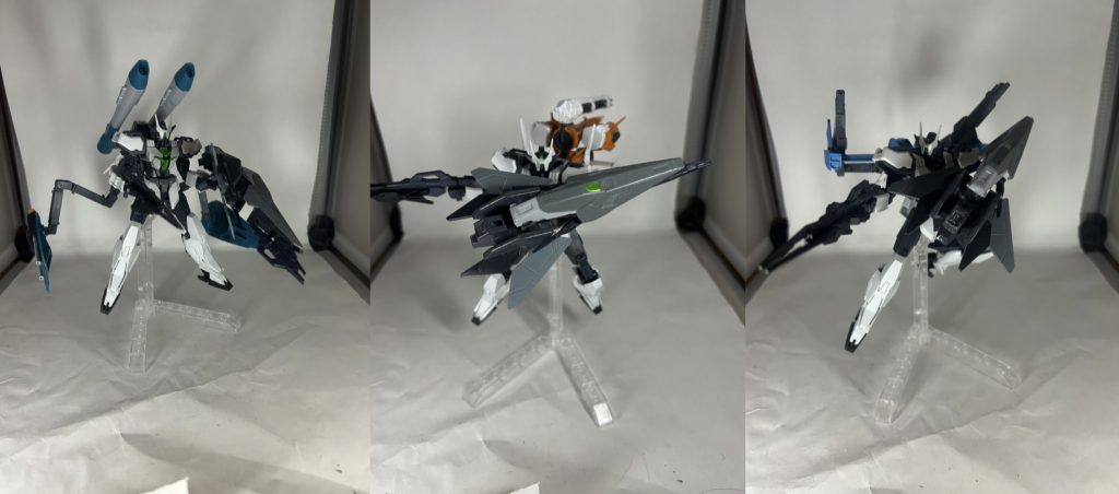 支援の「バースト」(左)、オールレンジの「ガンバレル」(中央)、射撃の「バレット」(右)など多彩な用途に分かれているので、不利な戦況がないとされている。