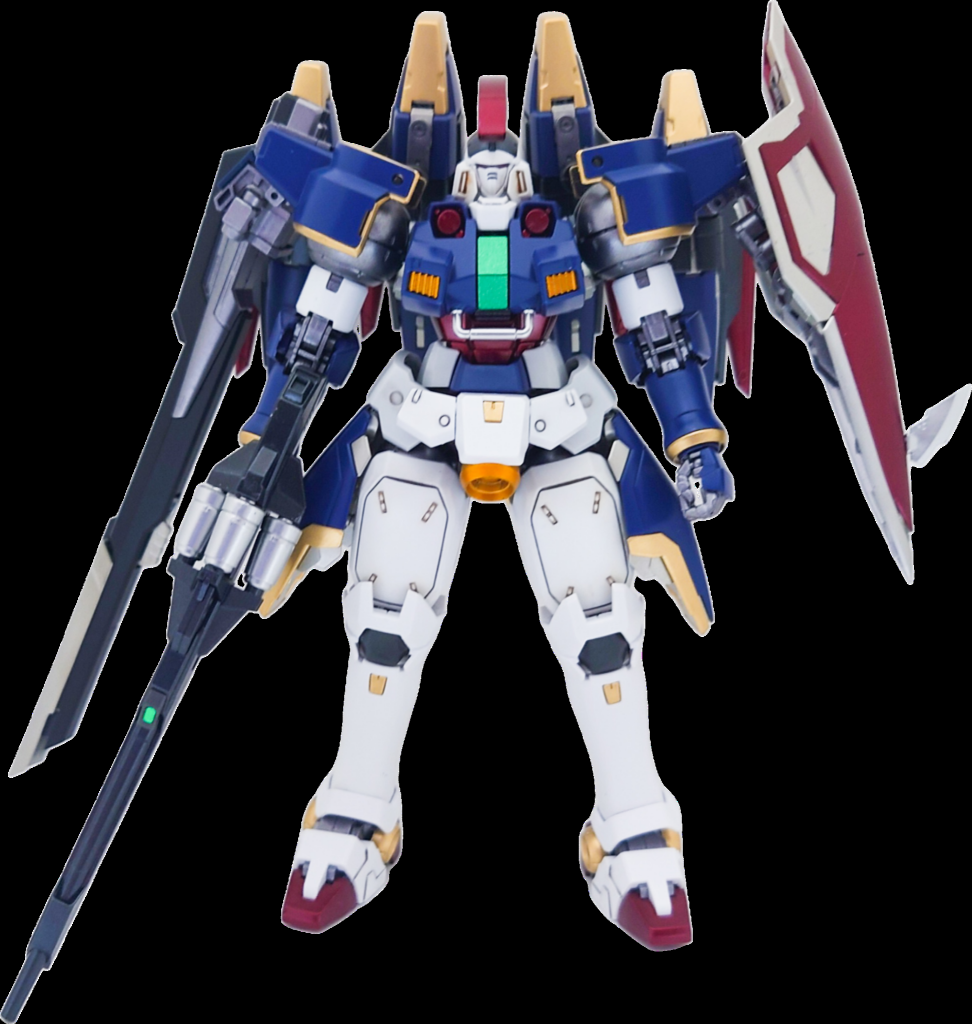 全体のカラーリングをウイングガンダム風に塗装してみました。