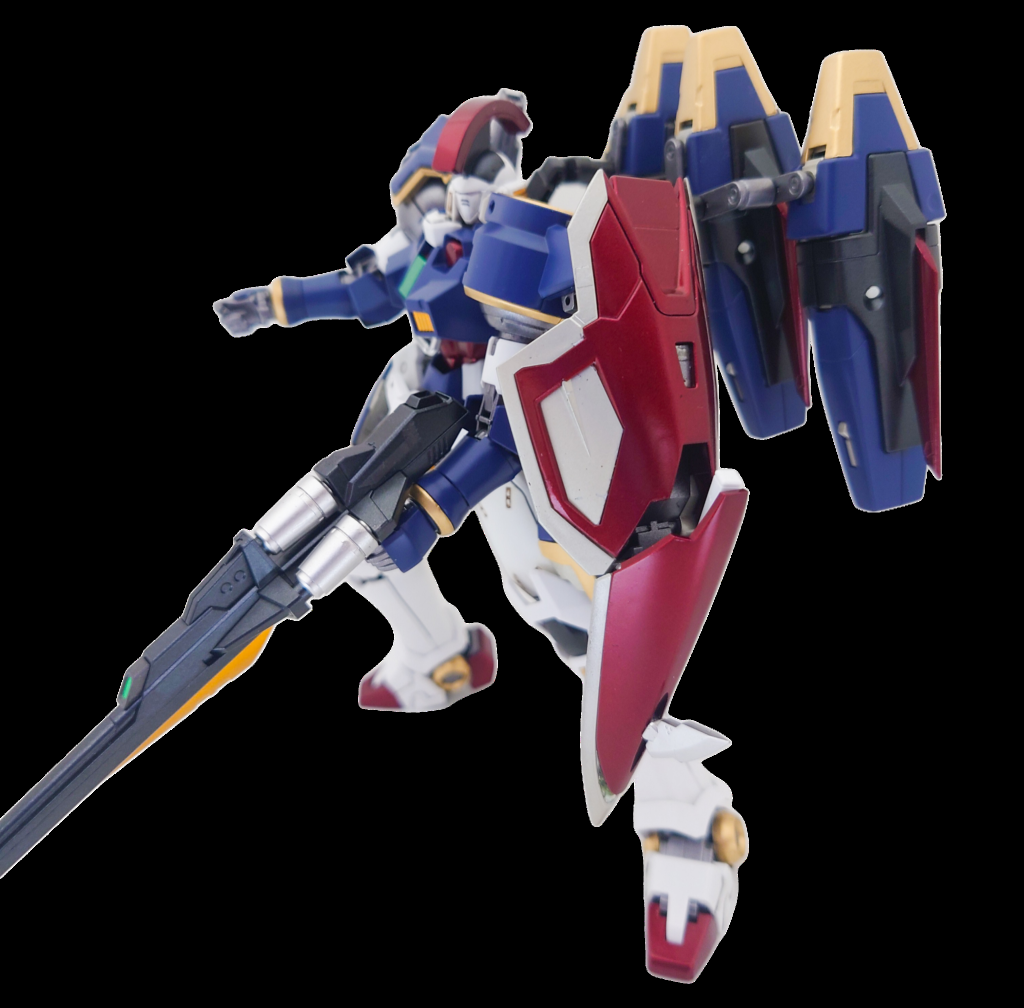 シールドの中にビームソードの柄を仕込んであります。