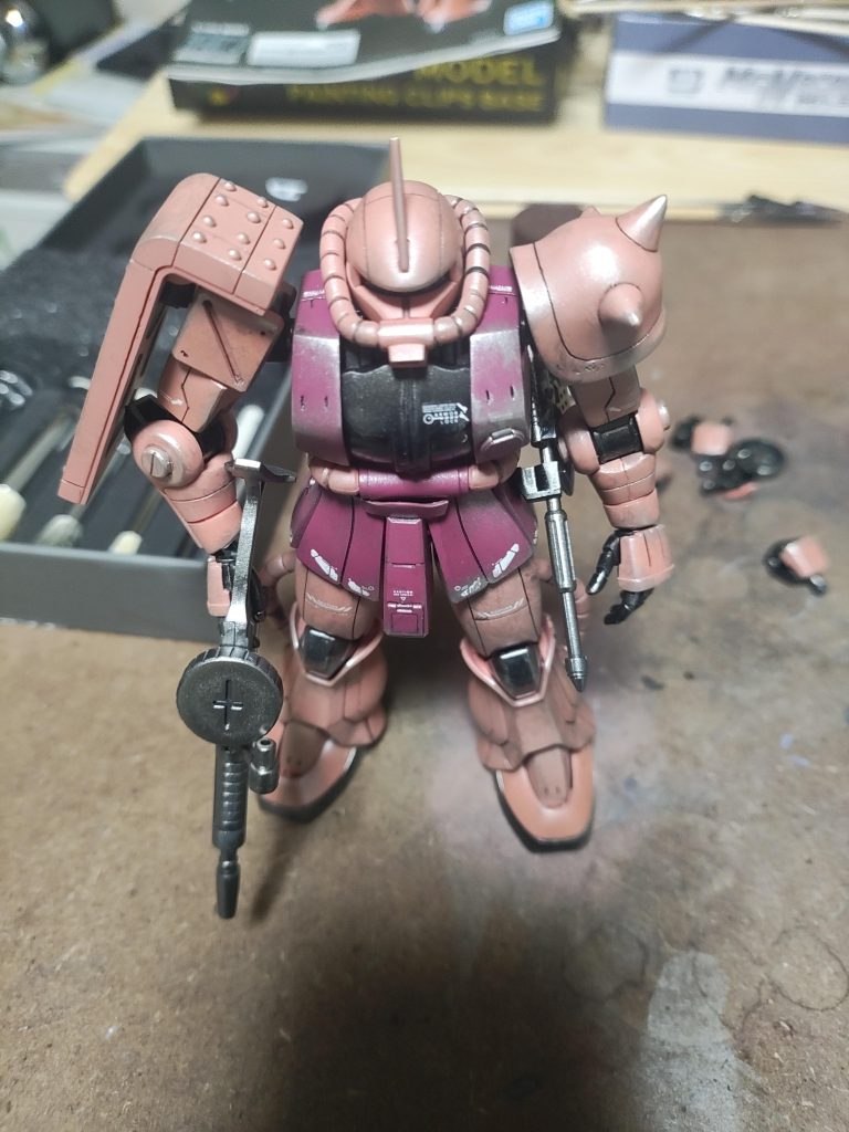 HGUC 1/144 シャア専用ザクII–2枚目/制作者：amabox10