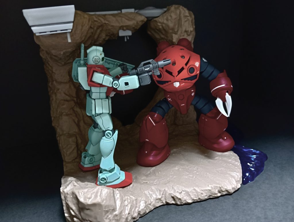 ジャブローのジオラマはGストラクチャージャブローに散る！を使っています。