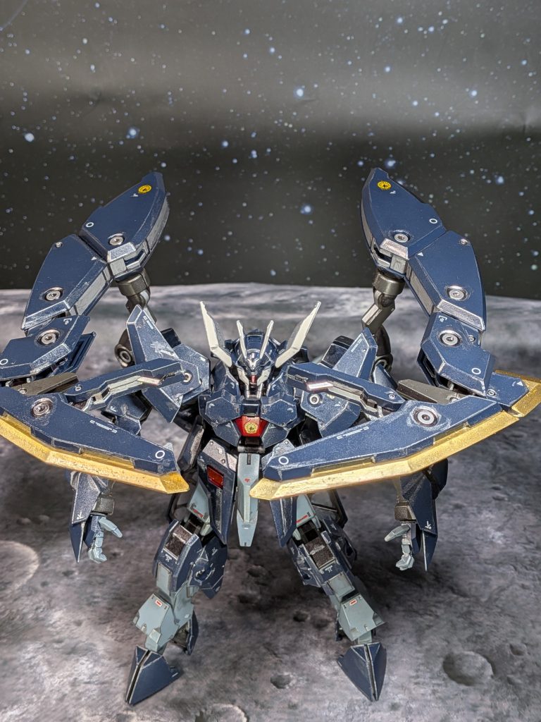 巨大なシールドプライヤーユニットを展開グシオンペンチみたく、これで相手をペシャンコにする❗️