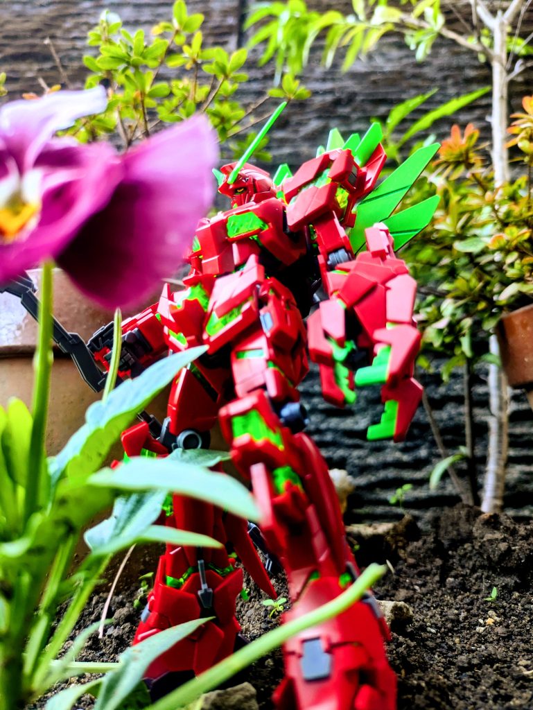 お花と一緒にポージング！