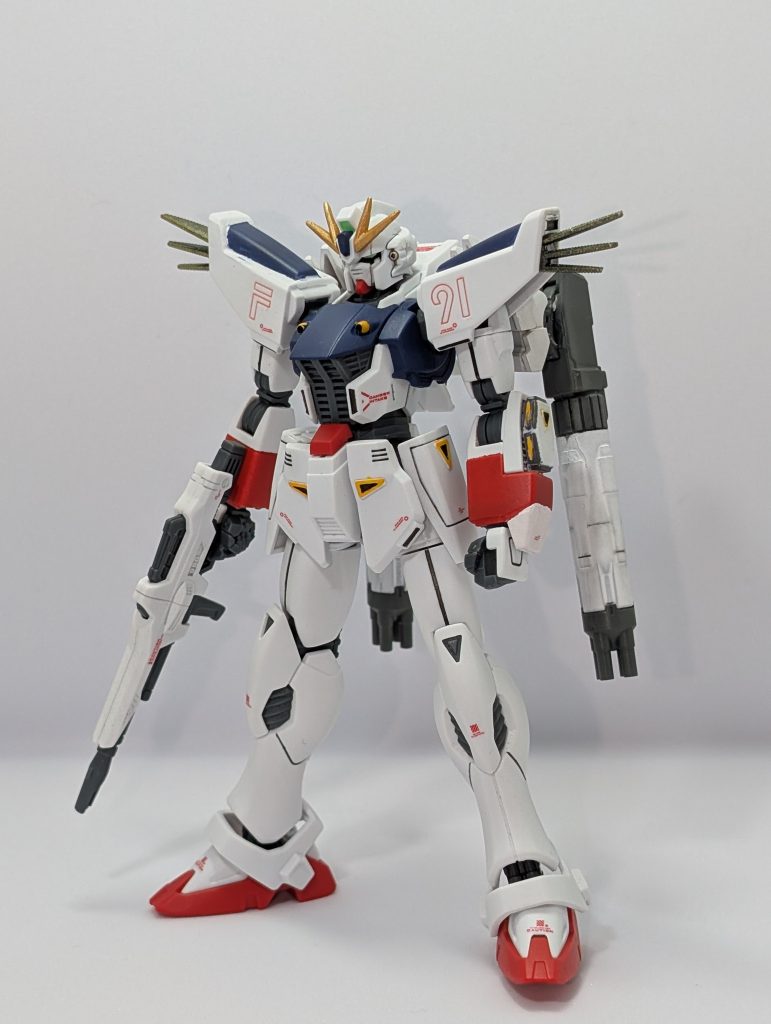 UC124年、ヴェスバーが故障。サナリィの支援を満足に受けられない為に、ロイ戦争博物館に残っていたガンタンクR44の互換品として納入されていた、D50C ロトのマシンキャノンを2門接続、接続部にはサブジェネレーター内蔵の